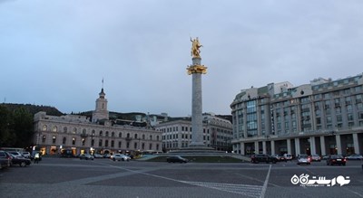  بنای یادبود آزادی (میدان آزادی) شهر گرجستان کشور تفلیس