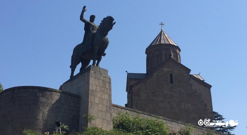  بنای یادبود پادشاه واختانگ گرگاسالی شهر گرجستان کشور تفلیس