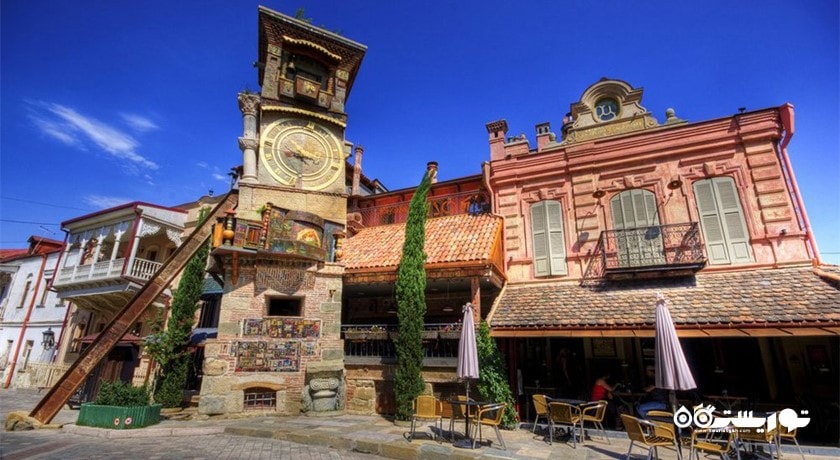  برج ساعت شهر گرجستان کشور تفلیس