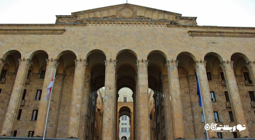  ساختمان پارلمان شهر گرجستان کشور تفلیس