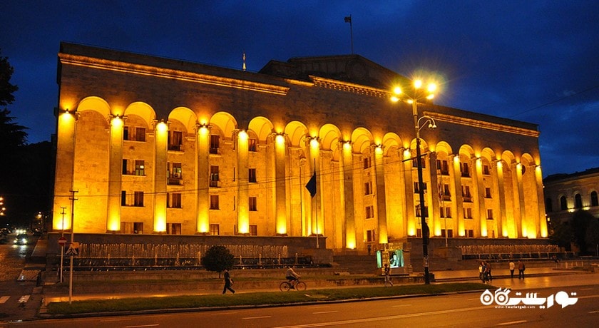  ساختمان پارلمان شهر گرجستان کشور تفلیس