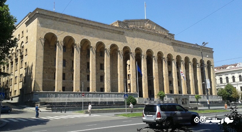  ساختمان پارلمان شهر گرجستان کشور تفلیس