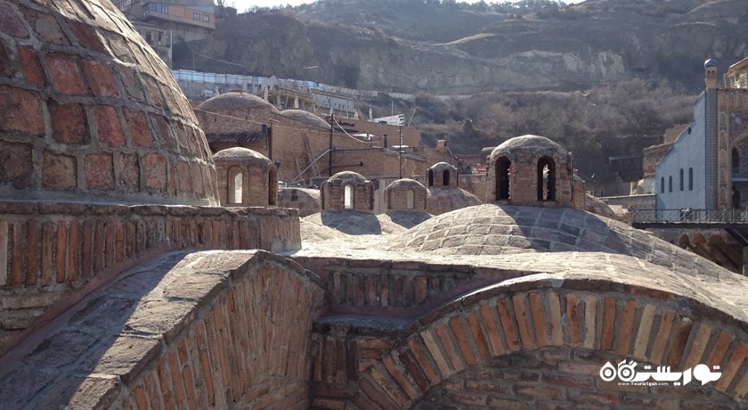 سرگرمی حمام های گوگردی شهر گرجستان کشور تفلیس