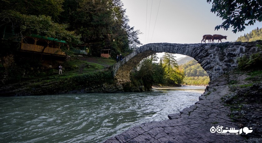  پل ماخونتستی شهر گرجستان کشور باتومی