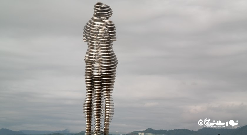  مجسمه علی و نینو شهر گرجستان کشور باتومی