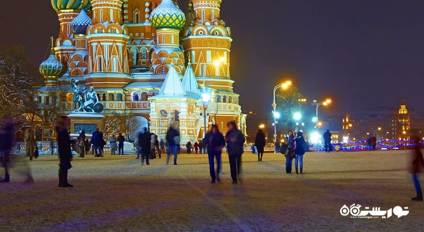  کلیسای جامع سنت باسیل شهر روسیه کشور مسکو