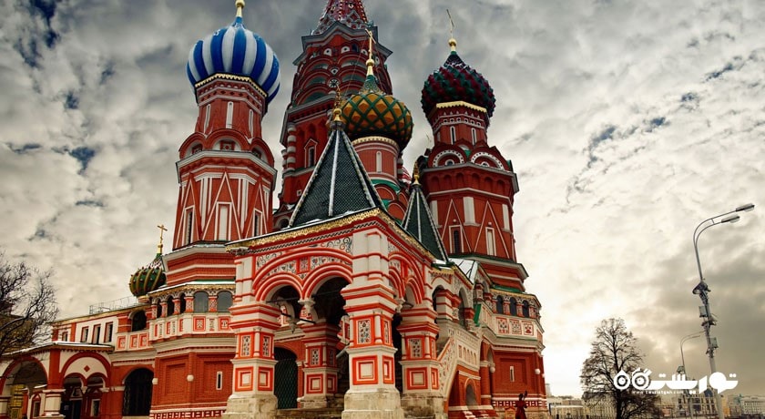  کلیسای جامع سنت باسیل شهر روسیه کشور مسکو