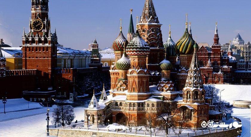  کلیسای جامع سنت باسیل شهر روسیه کشور مسکو