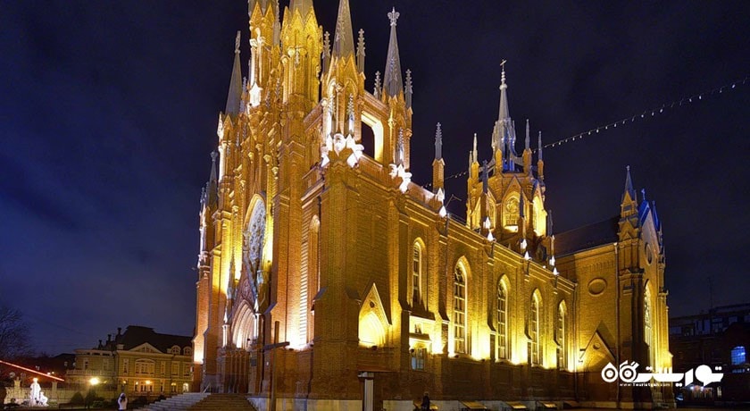  کلیسای کاتولیک مریم مقدس شهر روسیه کشور مسکو