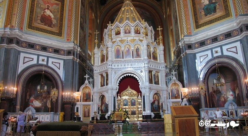  کلیسای مسیح نجات دهنده شهر روسیه کشور مسکو