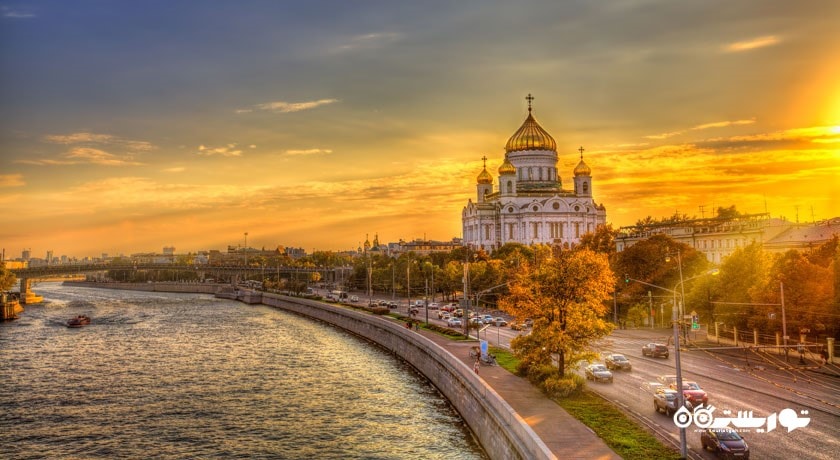  کلیسای مسیح نجات دهنده شهر روسیه کشور مسکو