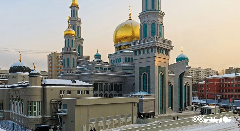  مسجد جامع مسکو شهر روسیه کشور مسکو