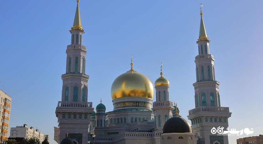  مسجد جامع مسکو شهر روسیه کشور مسکو
