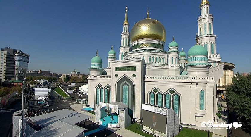  مسجد جامع مسکو شهر روسیه کشور مسکو