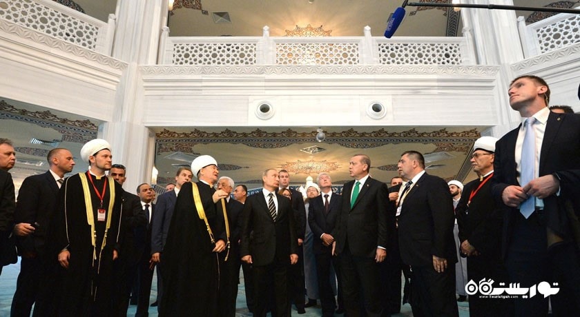  مسجد جامع مسکو شهر روسیه کشور مسکو