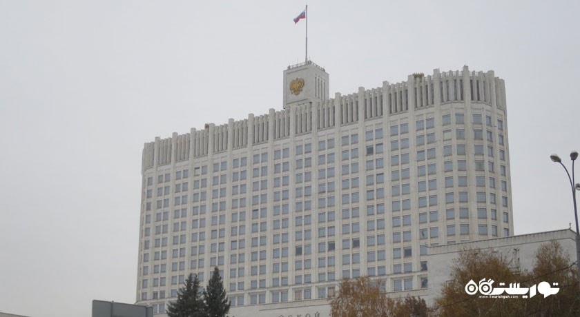  کاخ سفید مسکو (وایت هاوس) شهر روسیه کشور مسکو