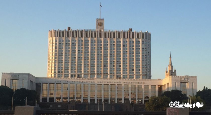  کاخ سفید مسکو (وایت هاوس) شهر روسیه کشور مسکو