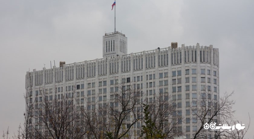  کاخ سفید مسکو (وایت هاوس) شهر روسیه کشور مسکو