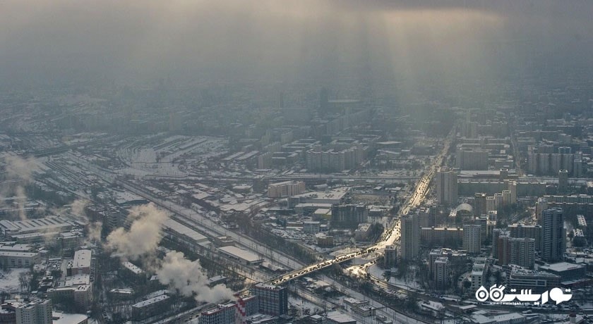  برج اوستانکینو شهر روسیه کشور مسکو