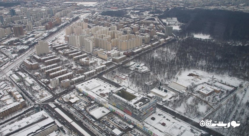  برج اوستانکینو شهر روسیه کشور مسکو