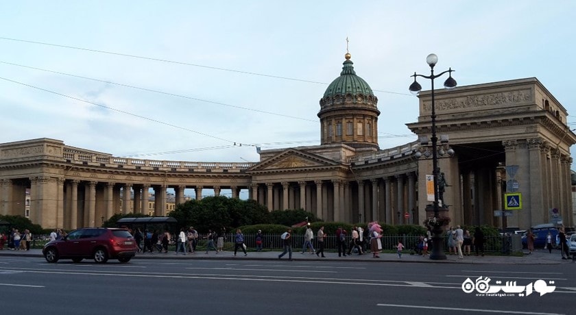  کلیسای جامع کازان شهر روسیه کشور سن پترزبورگ
