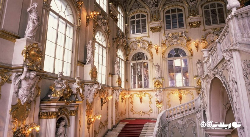  موزه دولتی ارمیتاژ یا هرمیتاژ شهر روسیه کشور سن پترزبورگ