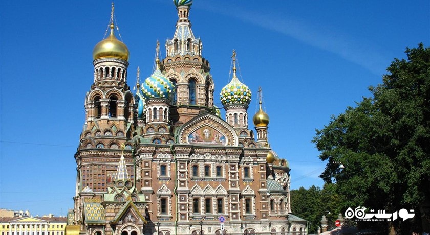 کلیسای ناجی در خون شهر روسیه کشور سن پترزبورگ