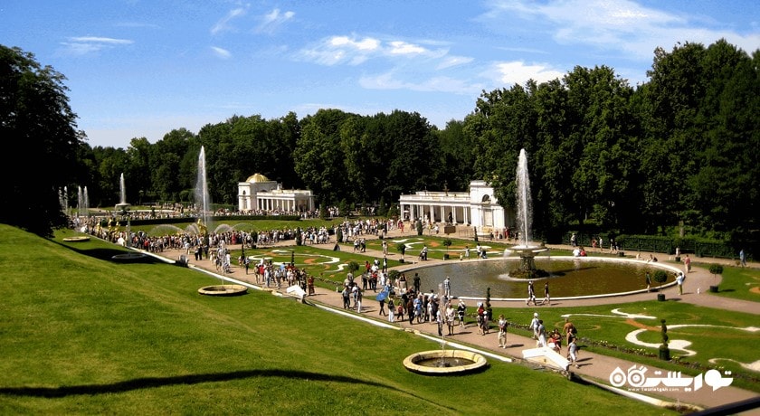  کاخ موزه و باغ پترهوف شهر روسیه کشور سن پترزبورگ