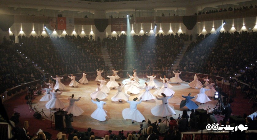 سرگرمی مراسم سماع (طریقت مولویه دراویش) شهر ترکیه کشور قونیه