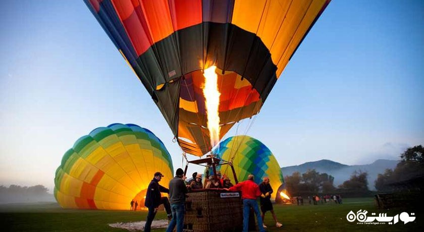سرگرمی بالن سواری شهر ترکیه کشور آنتالیا