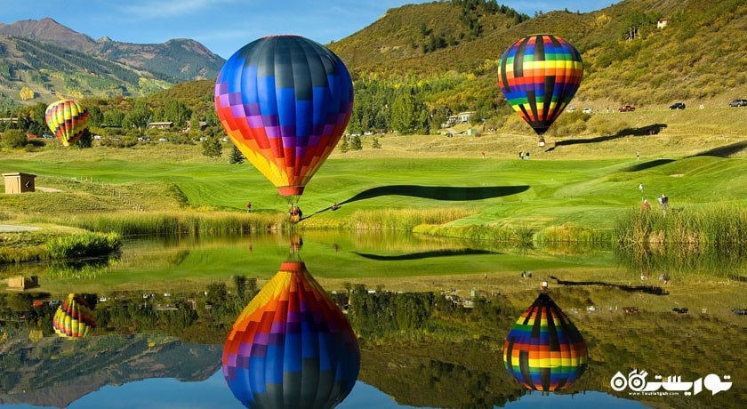 سرگرمی بالن سواری شهر ترکیه کشور آنتالیا