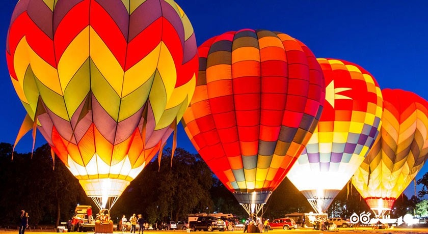 سرگرمی بالن سواری شهر ترکیه کشور آنتالیا