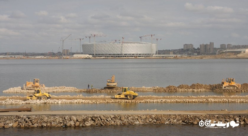 سرگرمی دریاچه بیوک شور شهر آذربایجان کشور باکو