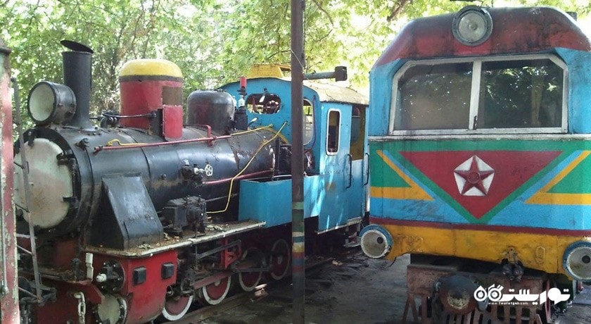 سرگرمی پارک راه آهن کودکان شهر ارمنستان کشور ایروان