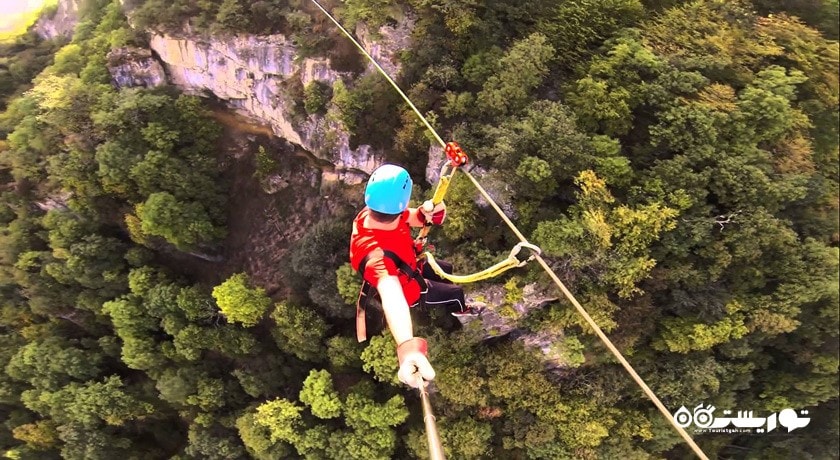 سرگرمی زیپ لاین ، ایروان شهر ارمنستان کشور ایروان