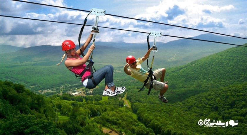 سرگرمی زیپ لاین ، ایروان شهر ارمنستان کشور ایروان