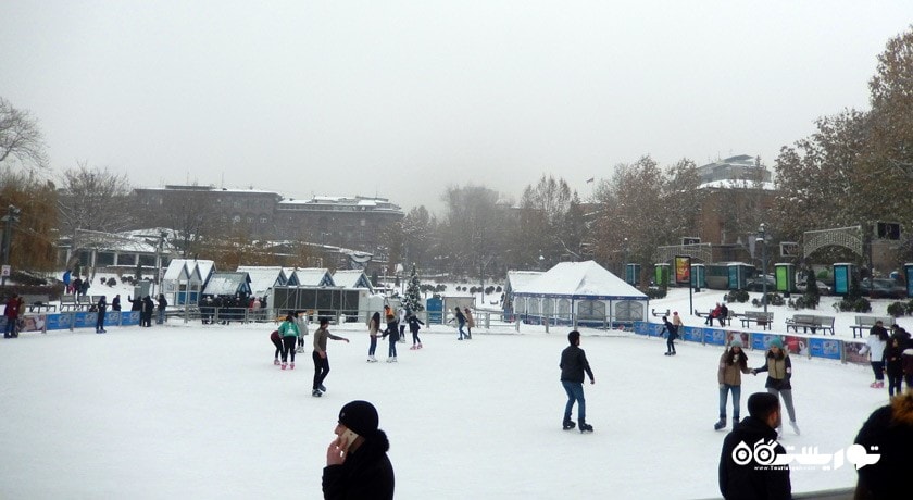 سرگرمی ورزش های زمستانی در ارمنستان شهر ارمنستان کشور ایروان