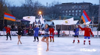 سرگرمی ورزش های زمستانی در ارمنستان شهر ارمنستان کشور ایروان