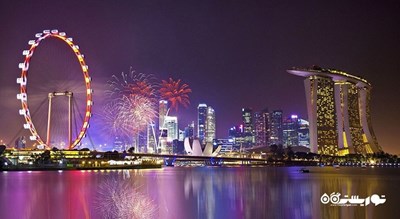 سرگرمی پرنده سنگاپور (چرخ و فلک سنگاپور) شهر سنگاپور کشور سنگاپور