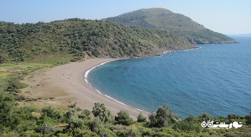 سرگرمی ساحل کارابورون شهر ترکیه کشور ازمیر