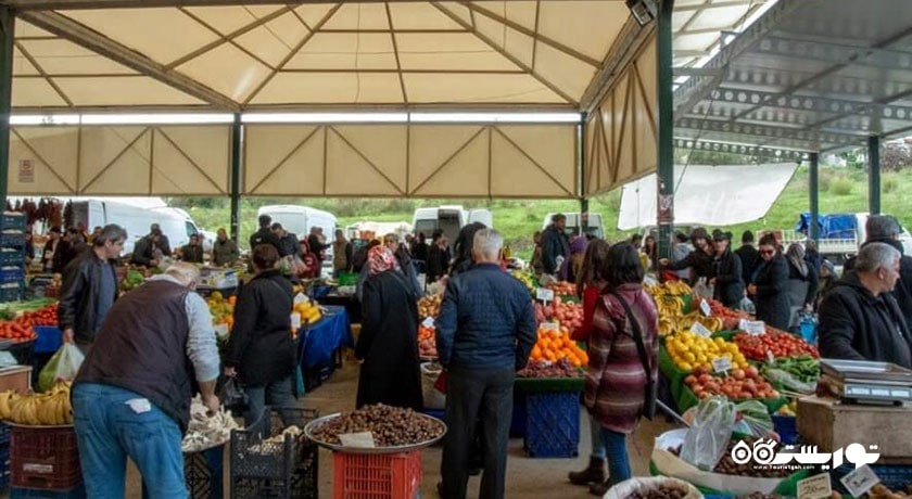 مرکز خرید بازارهای هفتگی بدروم شهر ترکیه کشور بدروم