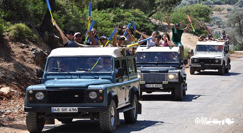 سرگرمی تور جیپ 4×4 تمام روزه بدروم  شهر ترکیه کشور بدروم