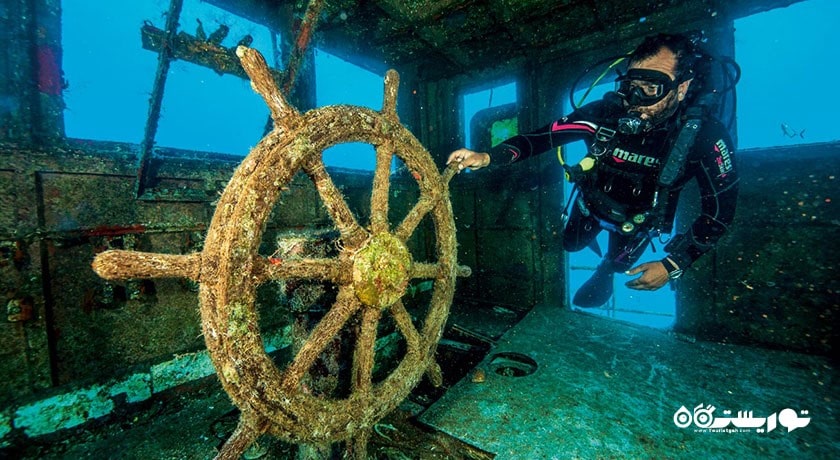سرگرمی غواصی در بدروم شهر ترکیه کشور بدروم