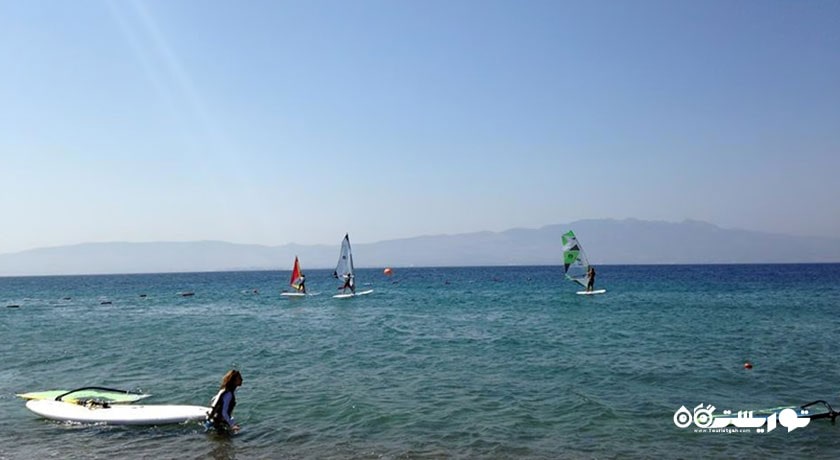 سرگرمی بادسواری در بدروم شهر ترکیه کشور بدروم