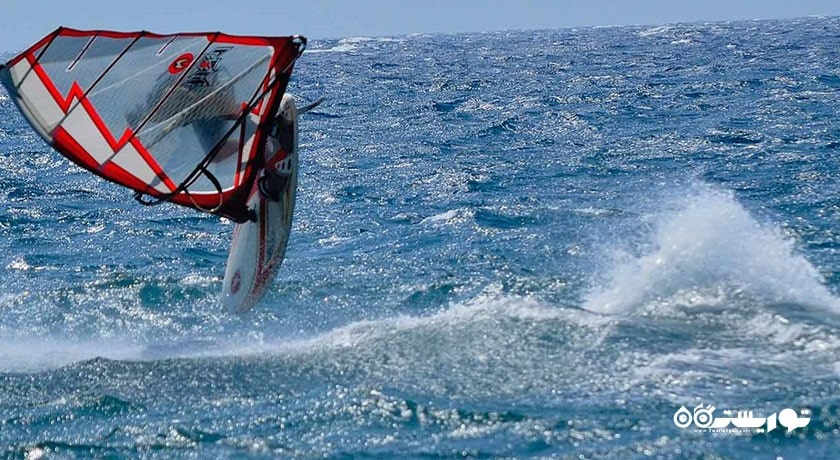 سرگرمی بادسواری در بدروم شهر ترکیه کشور بدروم