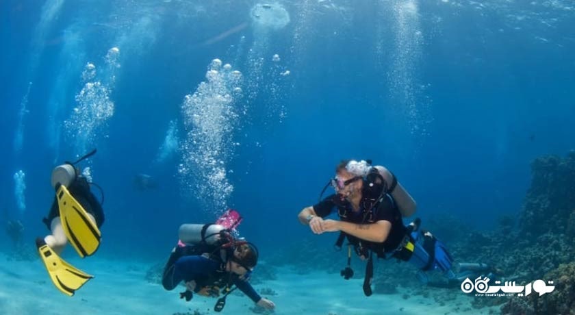 سرگرمی غواصی در مارماریس شهر ترکیه کشور مارماریس