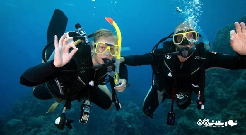 سرگرمی غواصی در مارماریس شهر ترکیه کشور مارماریس