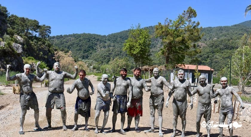 سرگرمی کانوس و حمام گل دالیان شهر ترکیه کشور مارماریس