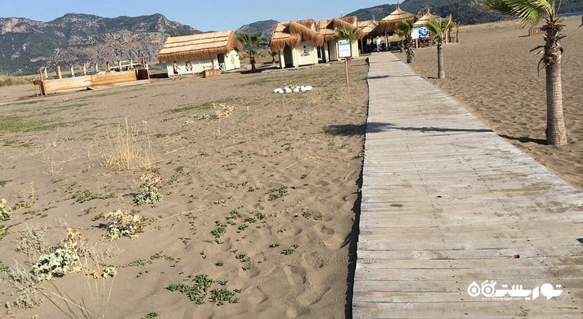 سرگرمی ساحل ایزتوزو (ساحل لاکپشت) شهر ترکیه کشور مارماریس