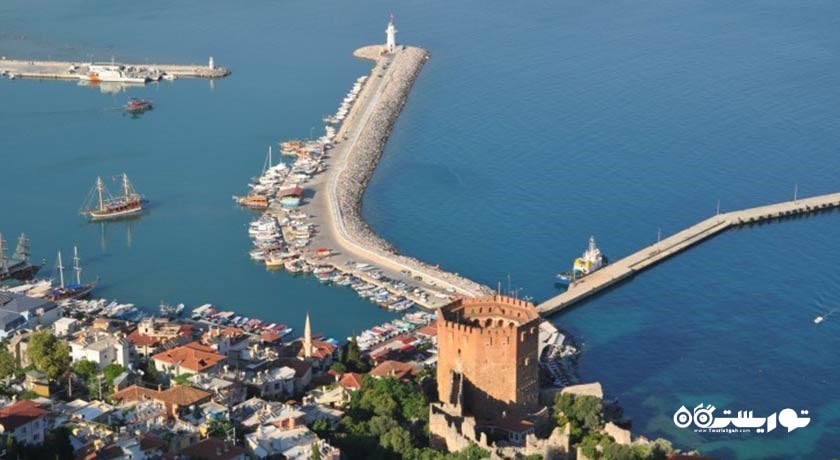  دژ کیزیل کوله (برج قرمز) شهر ترکیه کشور آلانیا